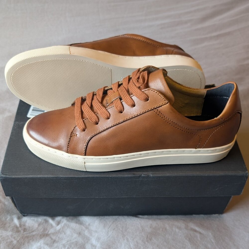 Banana Republic Cognac Brown Nicklas Leather Sneakers
